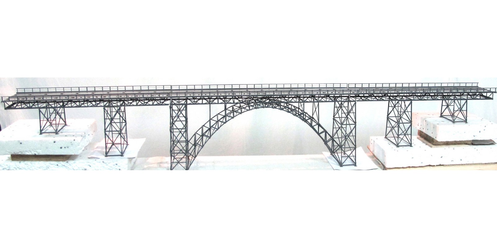 HA19000 M160 Spur H0 Hochbogenbrücke 160cm (Müngstener Brücke komplett) 2-gleisig