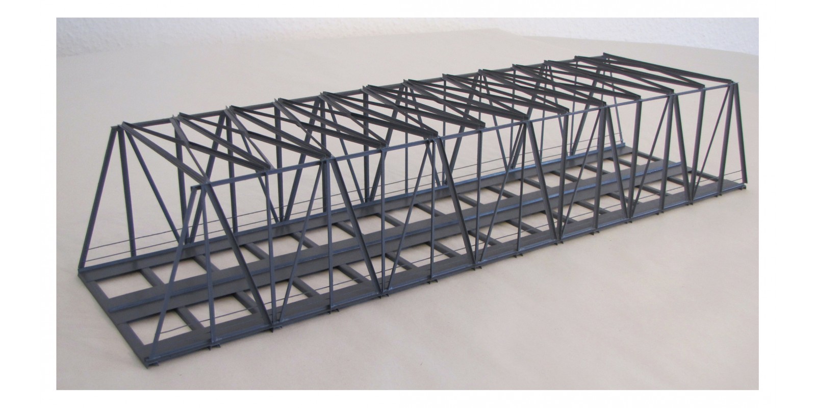 HA11420 K50S-2 Gauge H0 Box bridge. sloping, 49.5 cm, 2-track, gray