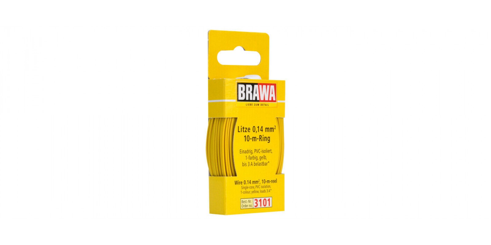 BR3101 Wire 0,14 mm2 , 10m ring ,yellow