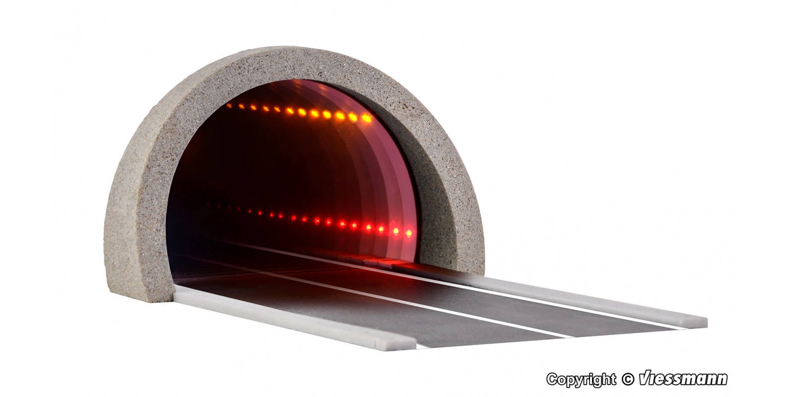 VI5098 H0 Road tunnel modern, with LED mirroring- and depth effect