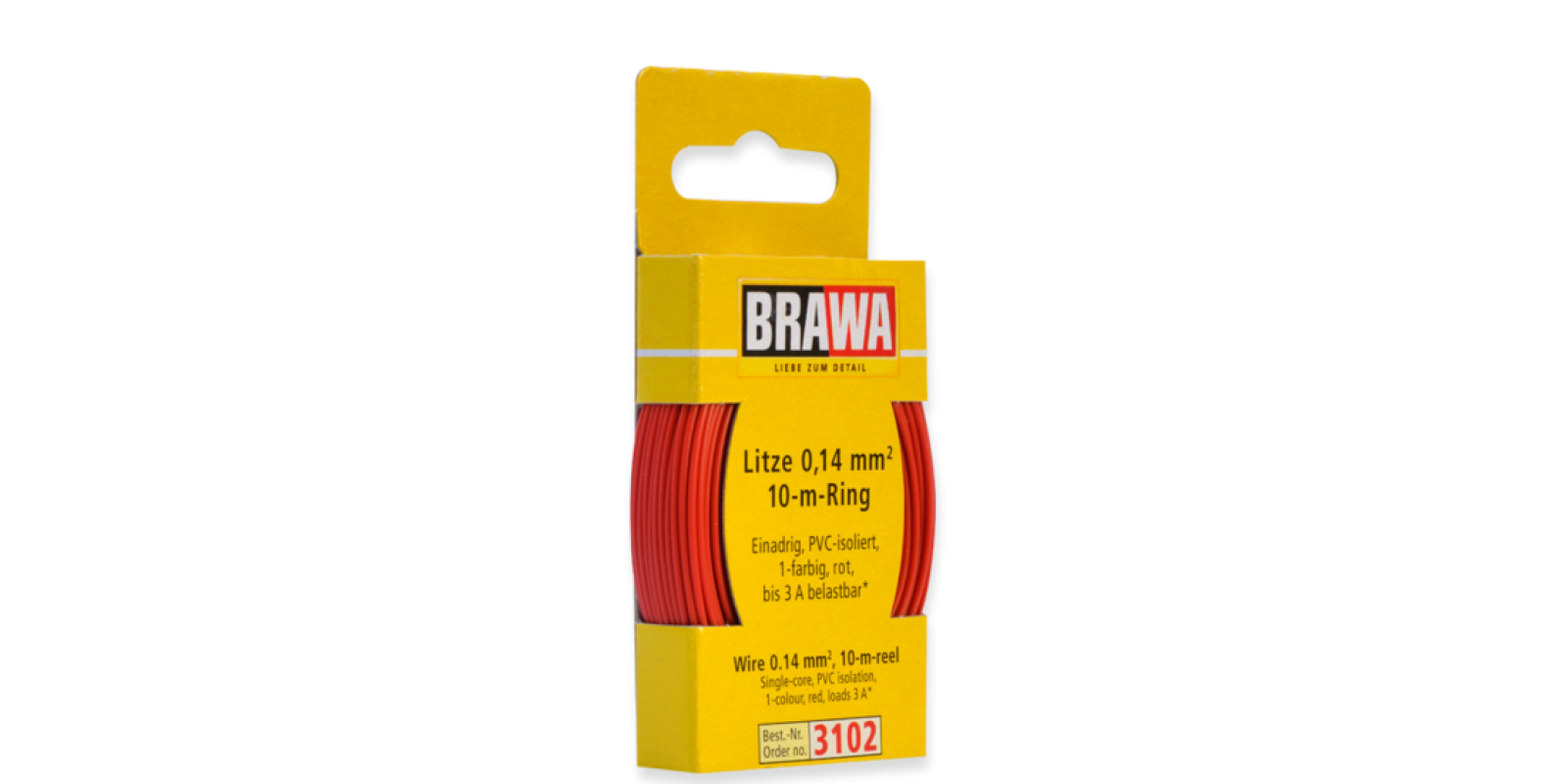 BR3102 Wire 0,14mm², 10m-ring, red
