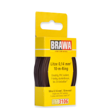 BR3106 Wire 0,14mm², 10m-ring, dark brown