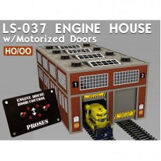 PS-LS-037 HO/OO Engine House w/Motorized Working Doors