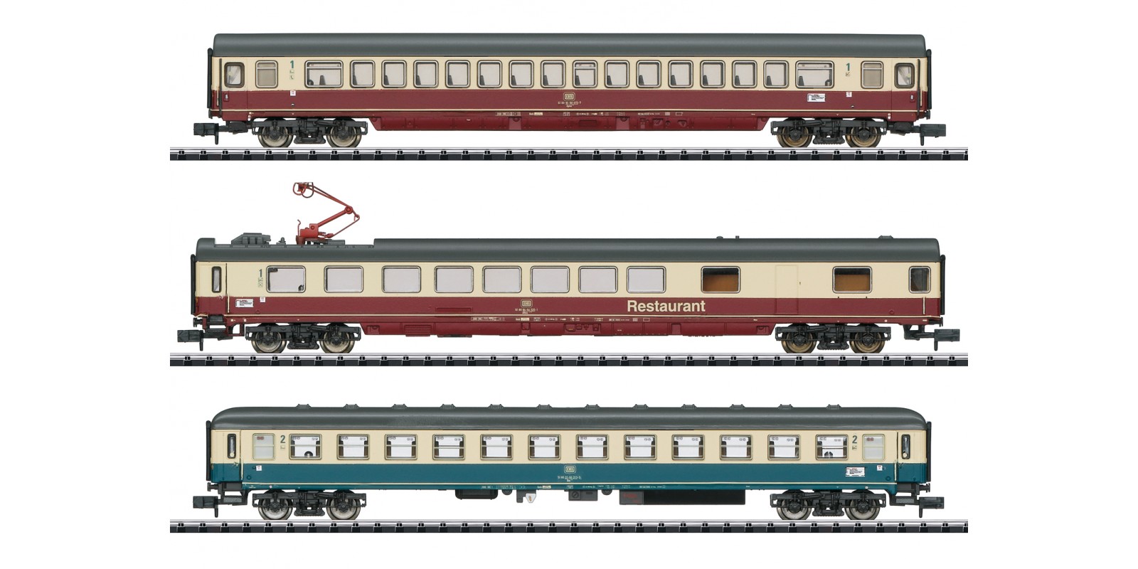 T15459 "IC 611 Gutenberg" Express Train Passenger Car Set