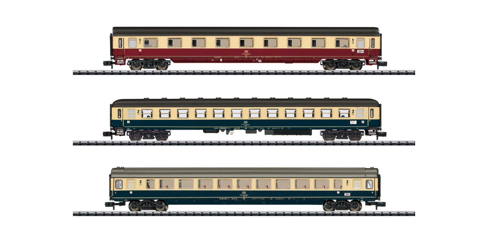 T15460 "IC 611 Gutenberg" Express Train Passenger Car Set