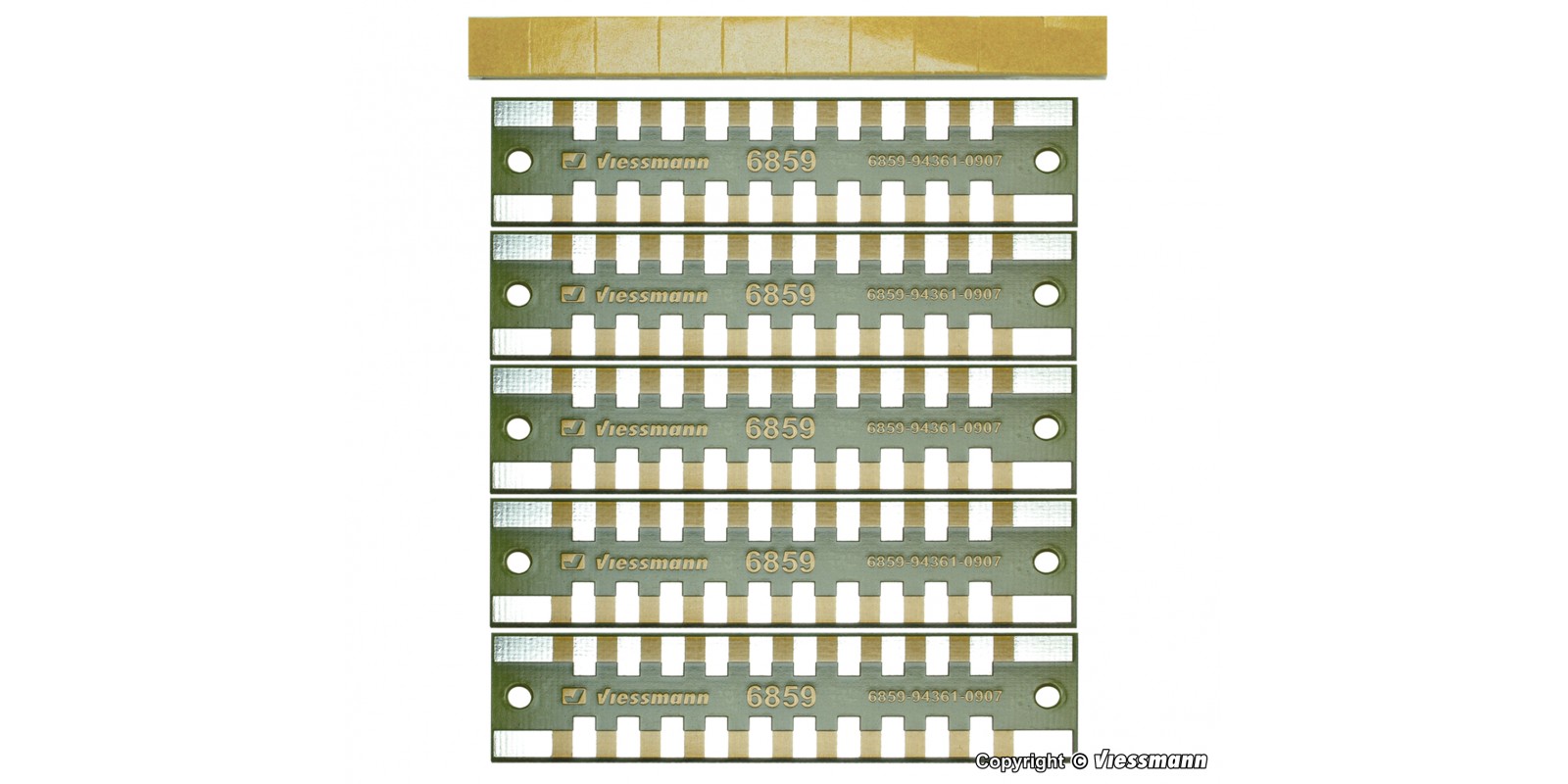 VI6859 PCB with 2-pole, 5 pieces