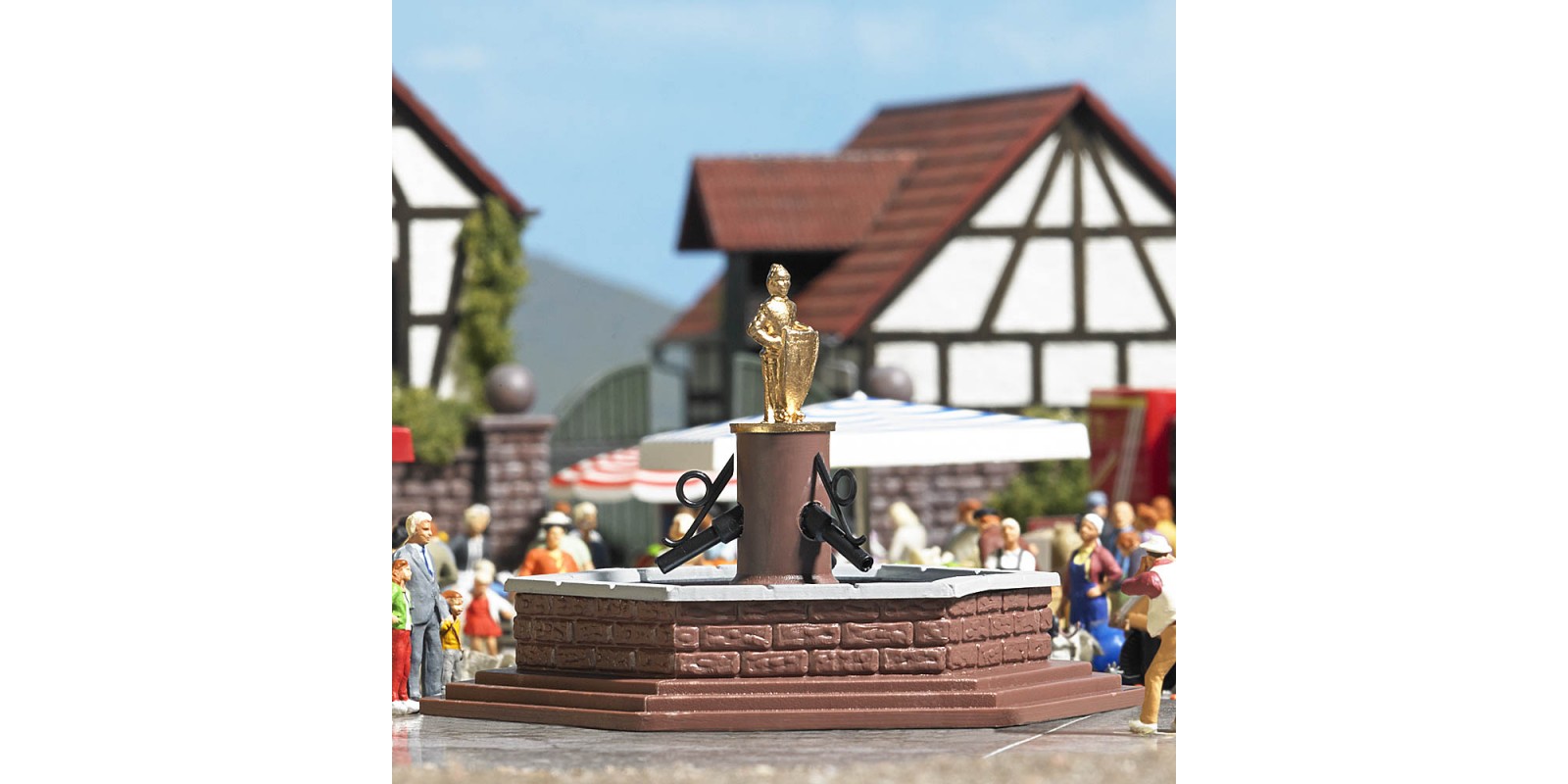 BU7728 Mini world »Marketplace Fountain«