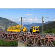 KI39754 H0 Catenary supports with hand rail for catenary masts