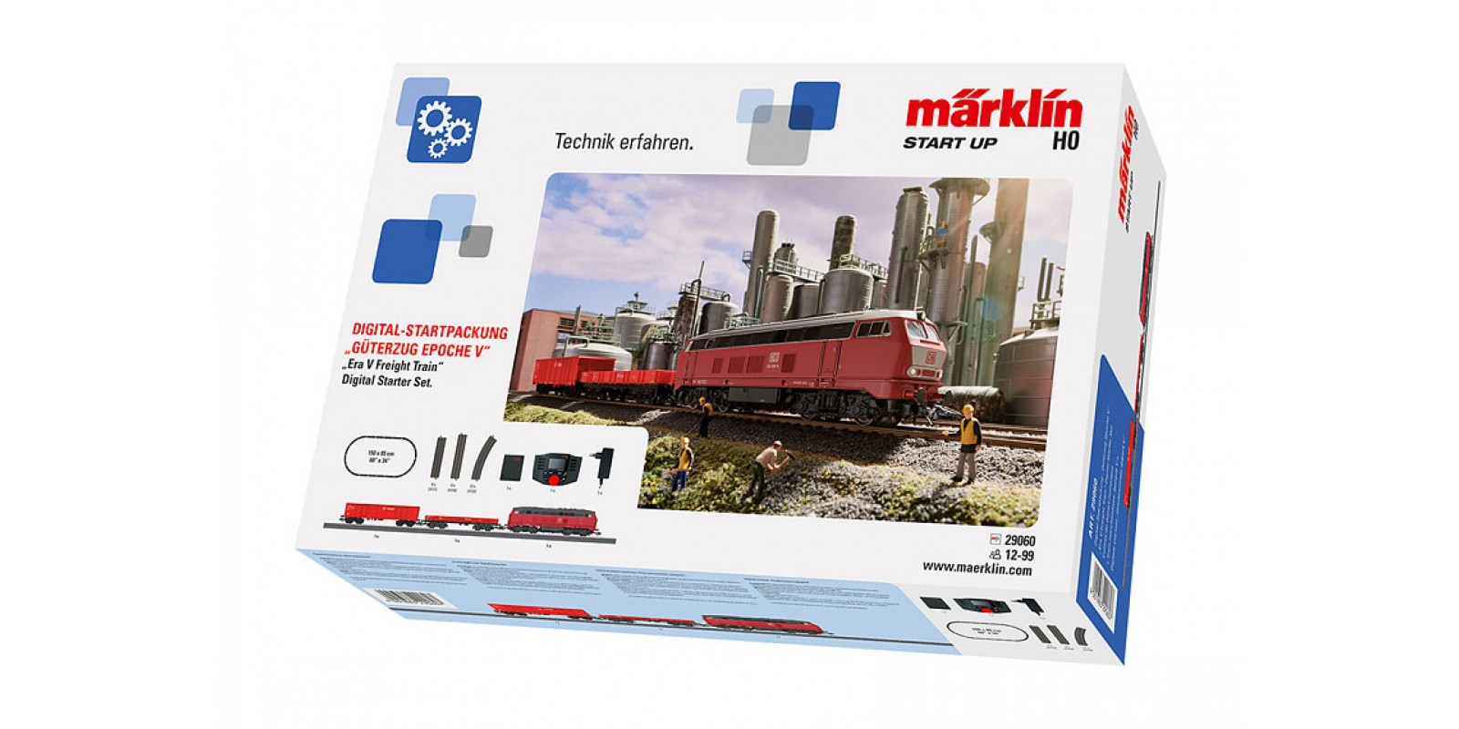 29060 Märklin Start up – "Era V Freight Train" Digital Starter Set. 230 Volts