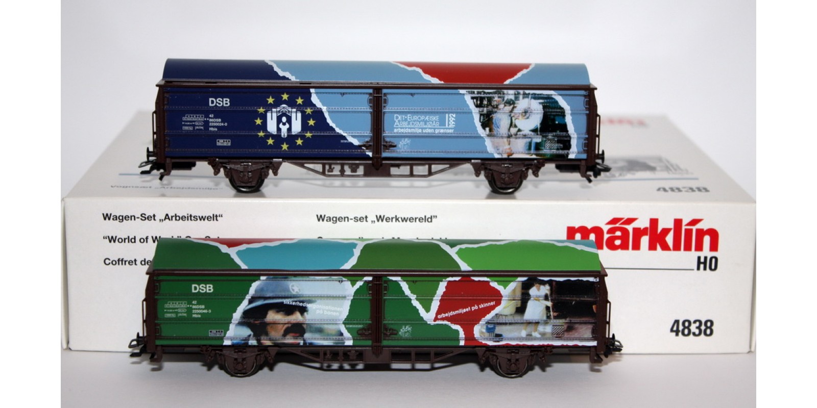 04838 Set of cargo cars of the Danish State Railways DSB AL302
