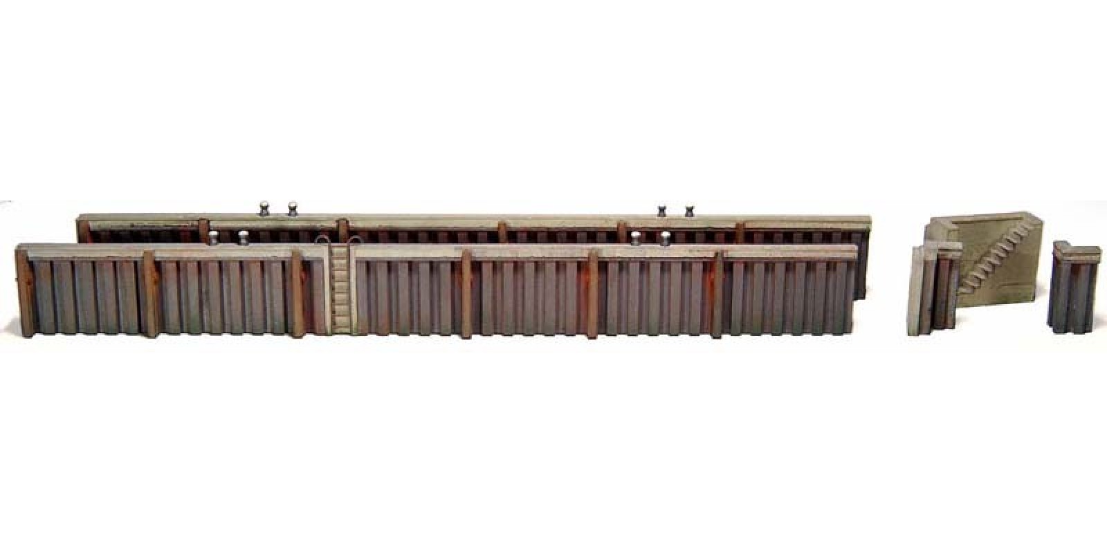 AR10.144 Pile wall, 1:87 kit resin (PU), unpainted