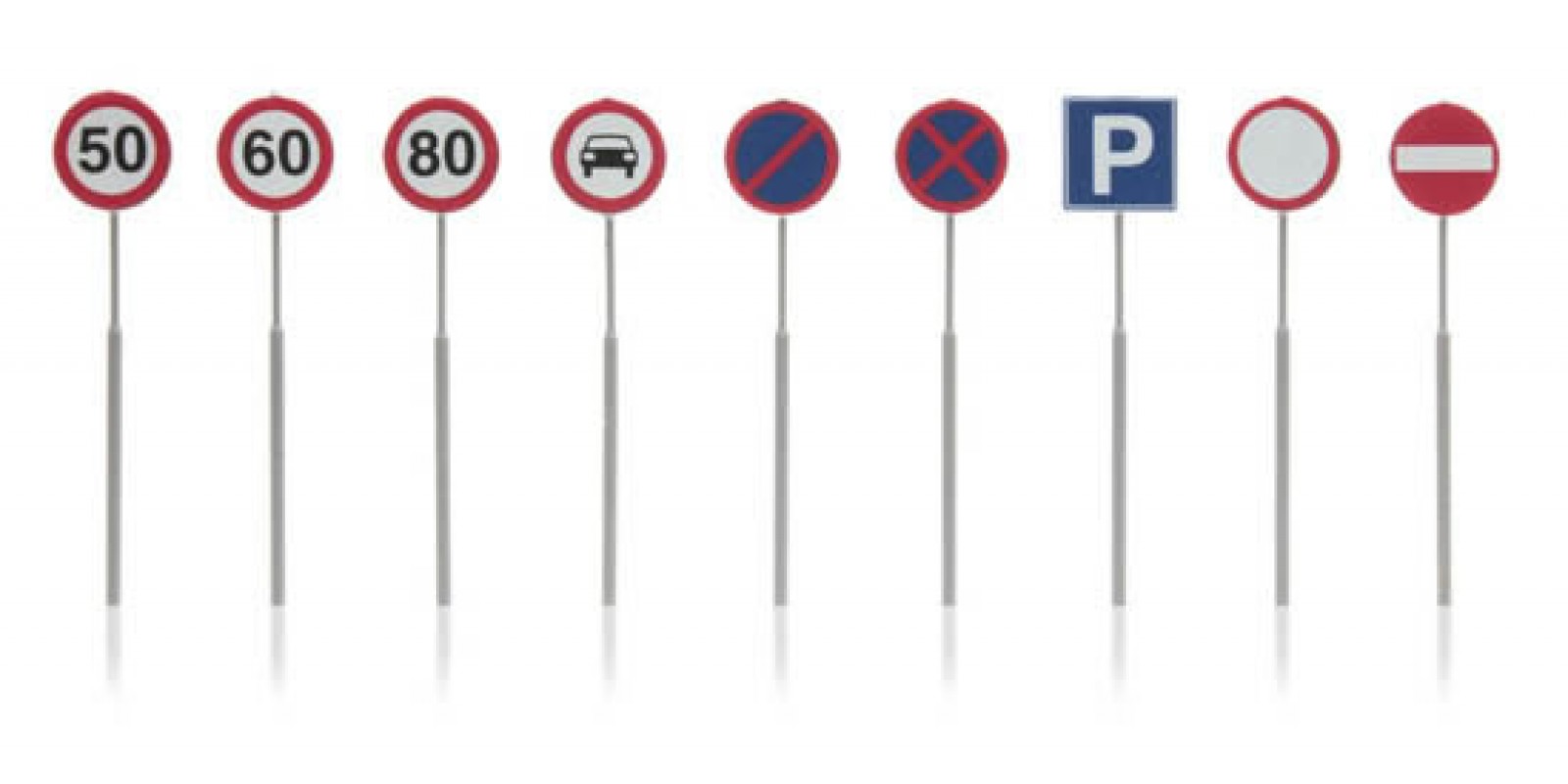 AR316.046 Dutch Traffic Signs (9 pieces)  