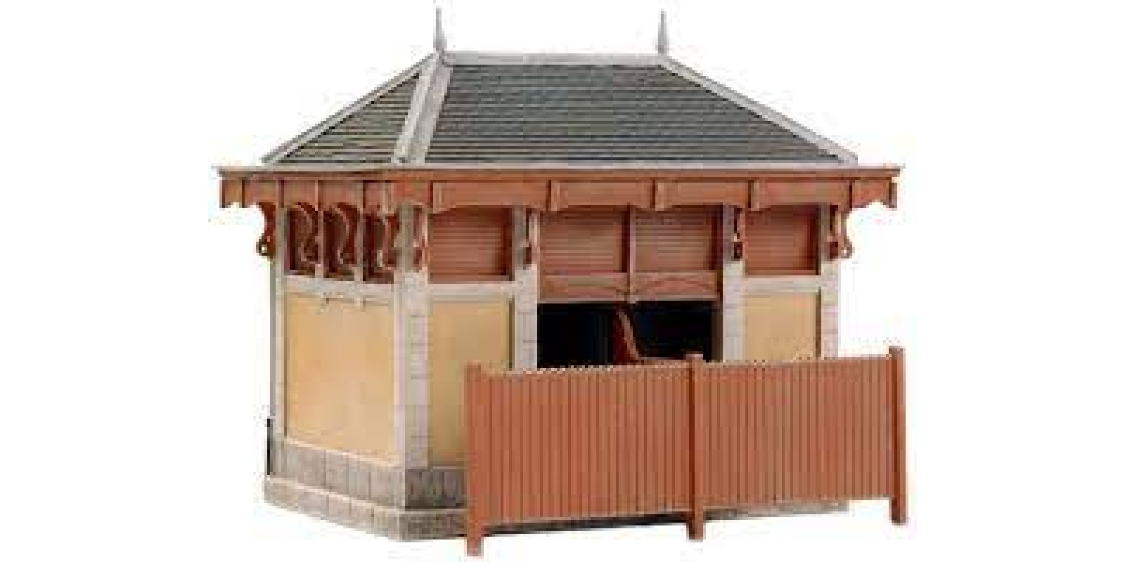 AR10.266 French toilet and equipment building, 1:87, resin kit, unpainted
