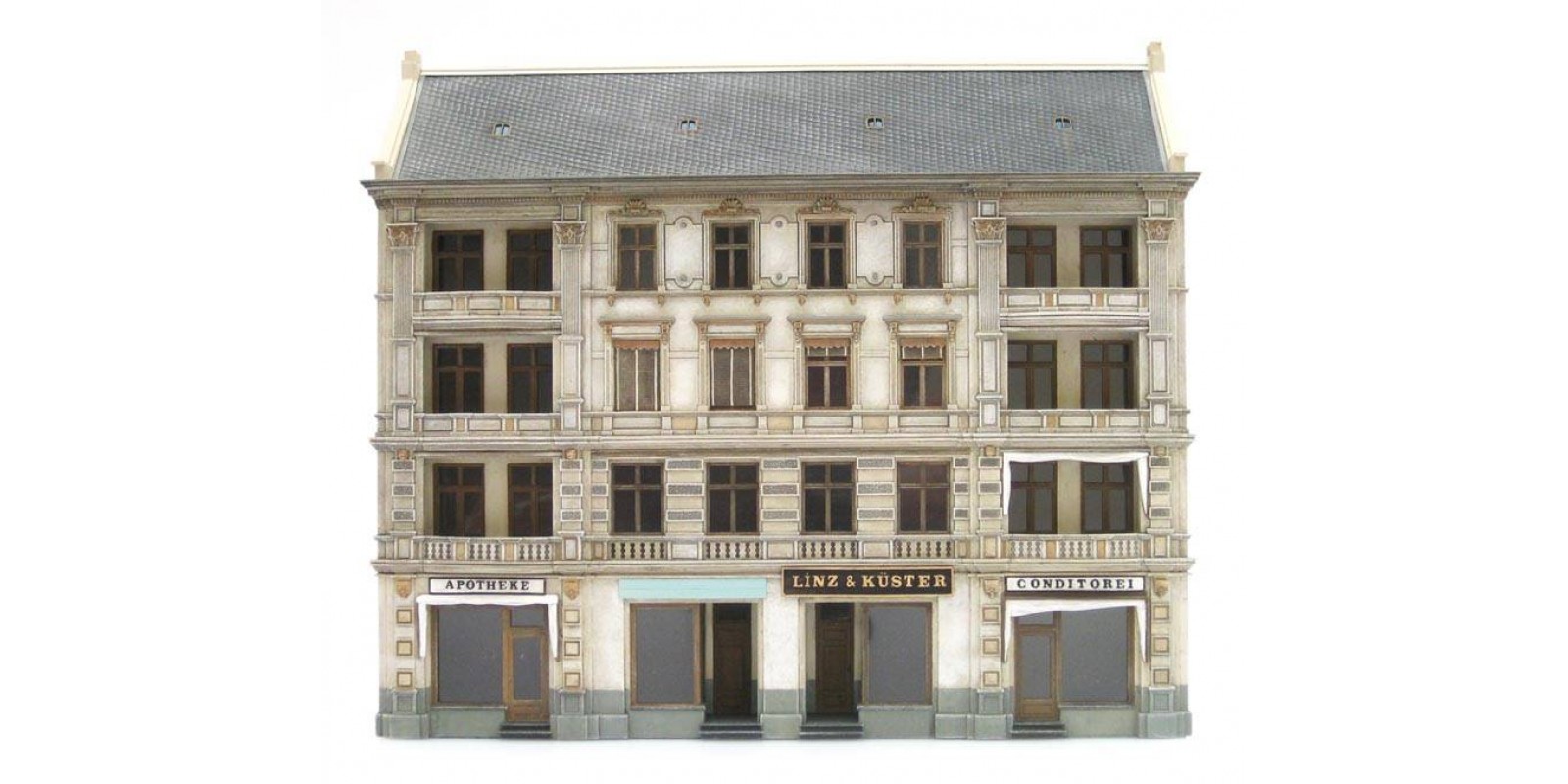 AR10.288 Facade of Linz & Küster store, 1:87, resin kit, unpainted