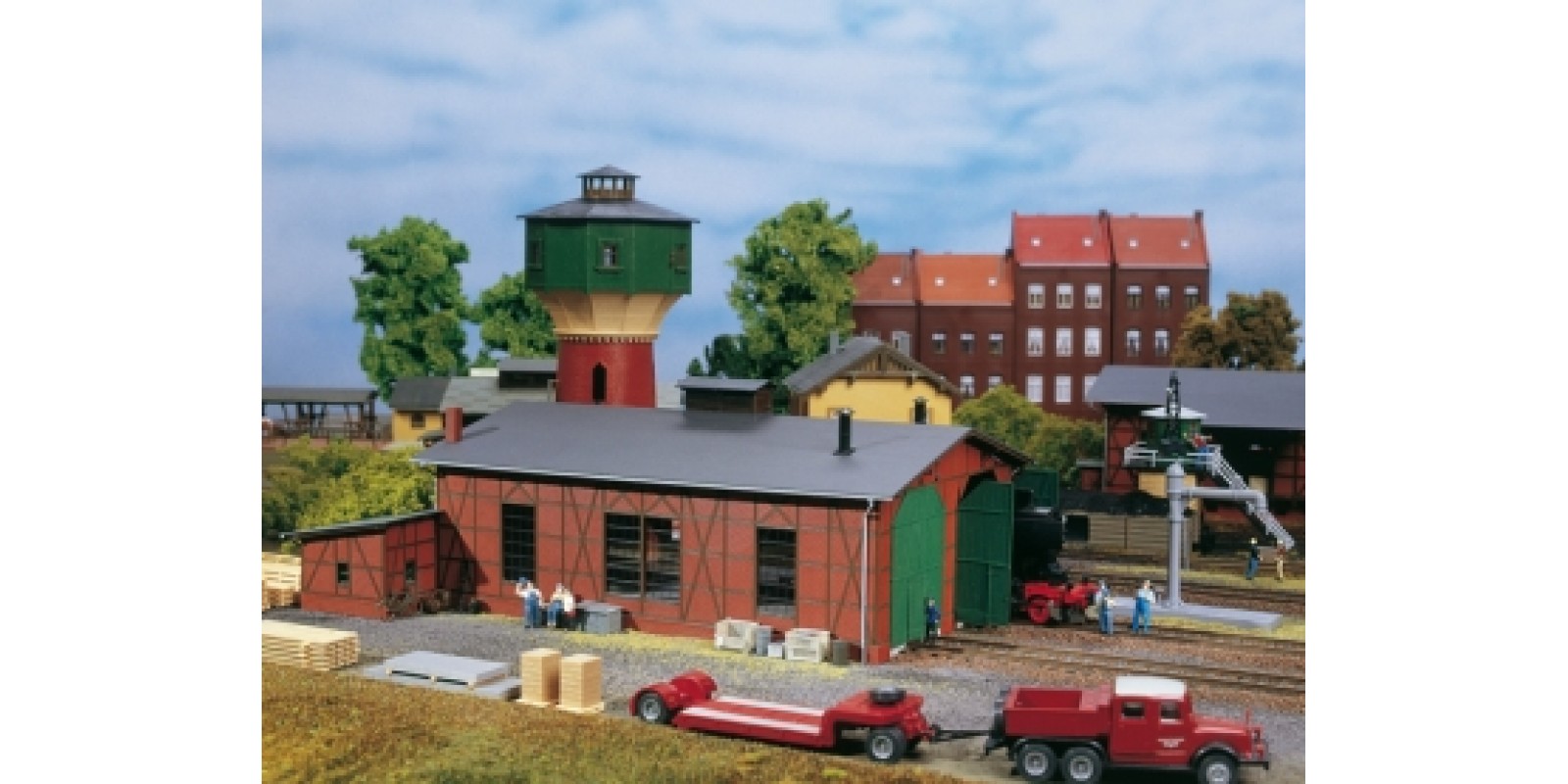 AU11403 Two-road engine shed