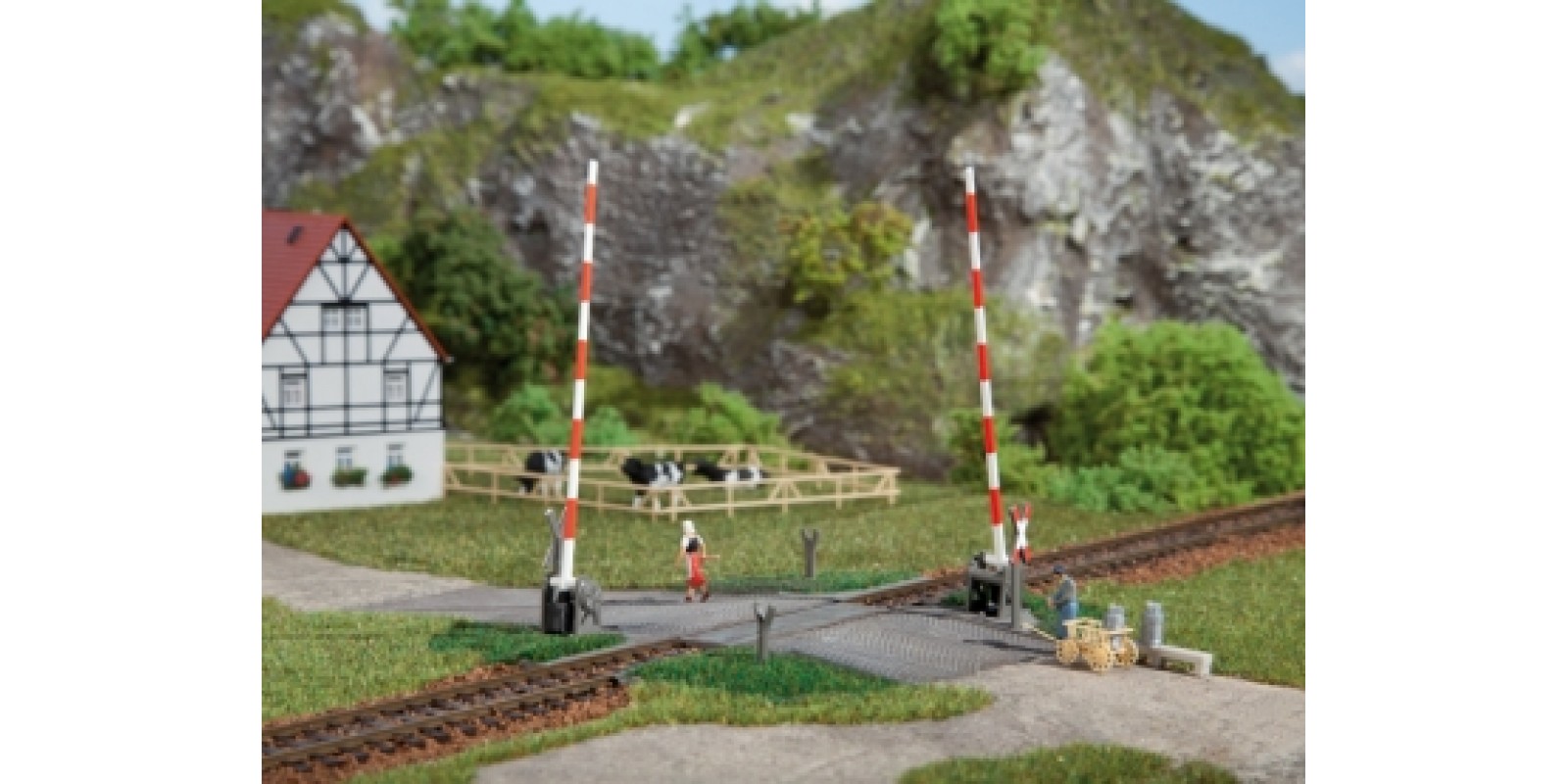 AU41604 Level crossing with barrier