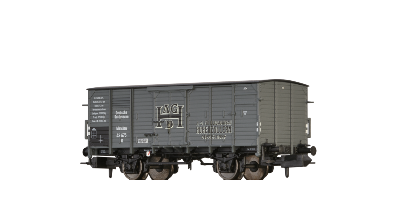 BR67467 COVERED FREIGHT CAR G „HOHENZOLLERN” DRG