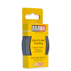 BR3107 WIRE 0.14 MM², GRAY