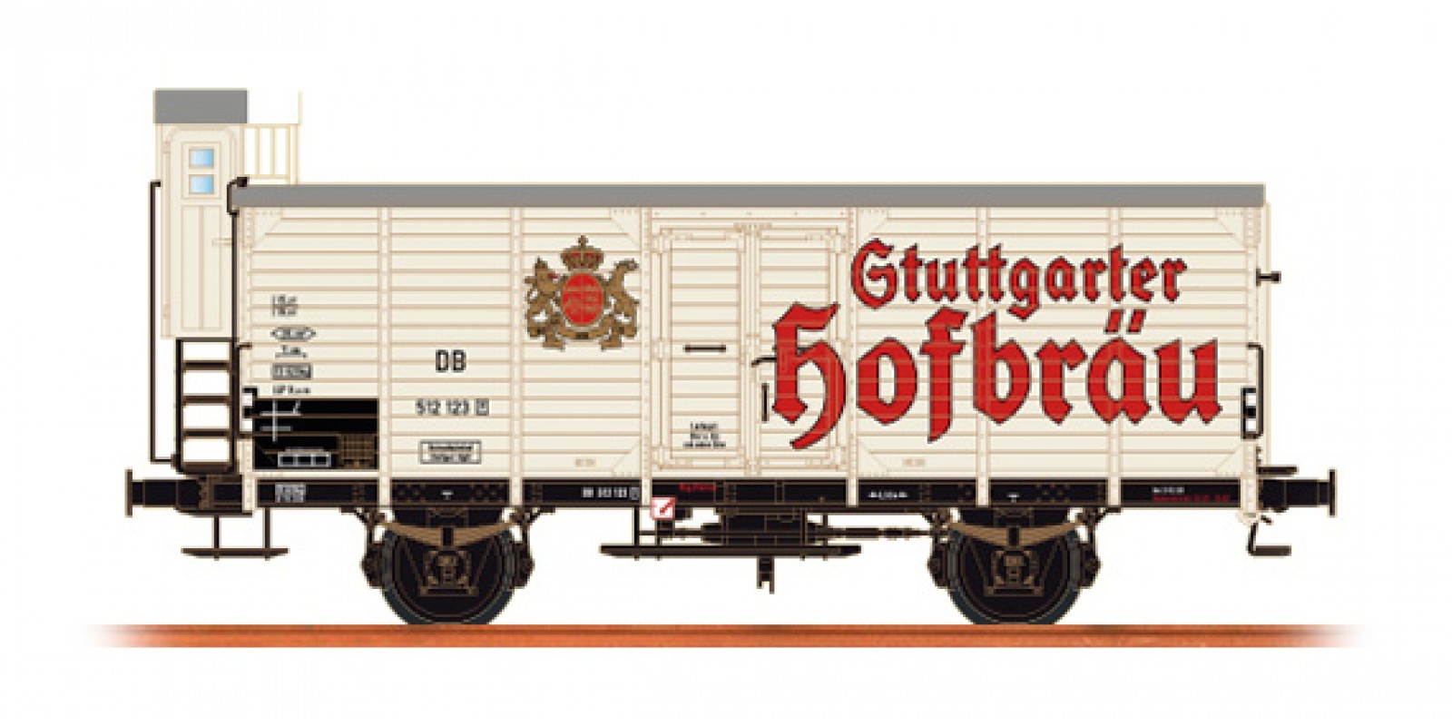 Br49006 Beer Car G 10 "Stuttgarter Hofbräu" DB, (Exclusive special model - International Toy Fair Nürnberg 2015),epoch  III