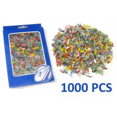 DG60125_H0 Set of 1000 painted figures SITTING in scale H0 (1:87)