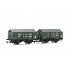 ET19035 R.N., covered wagon PX with high sides, green livery, "La Seda de Barcelona", ep. III