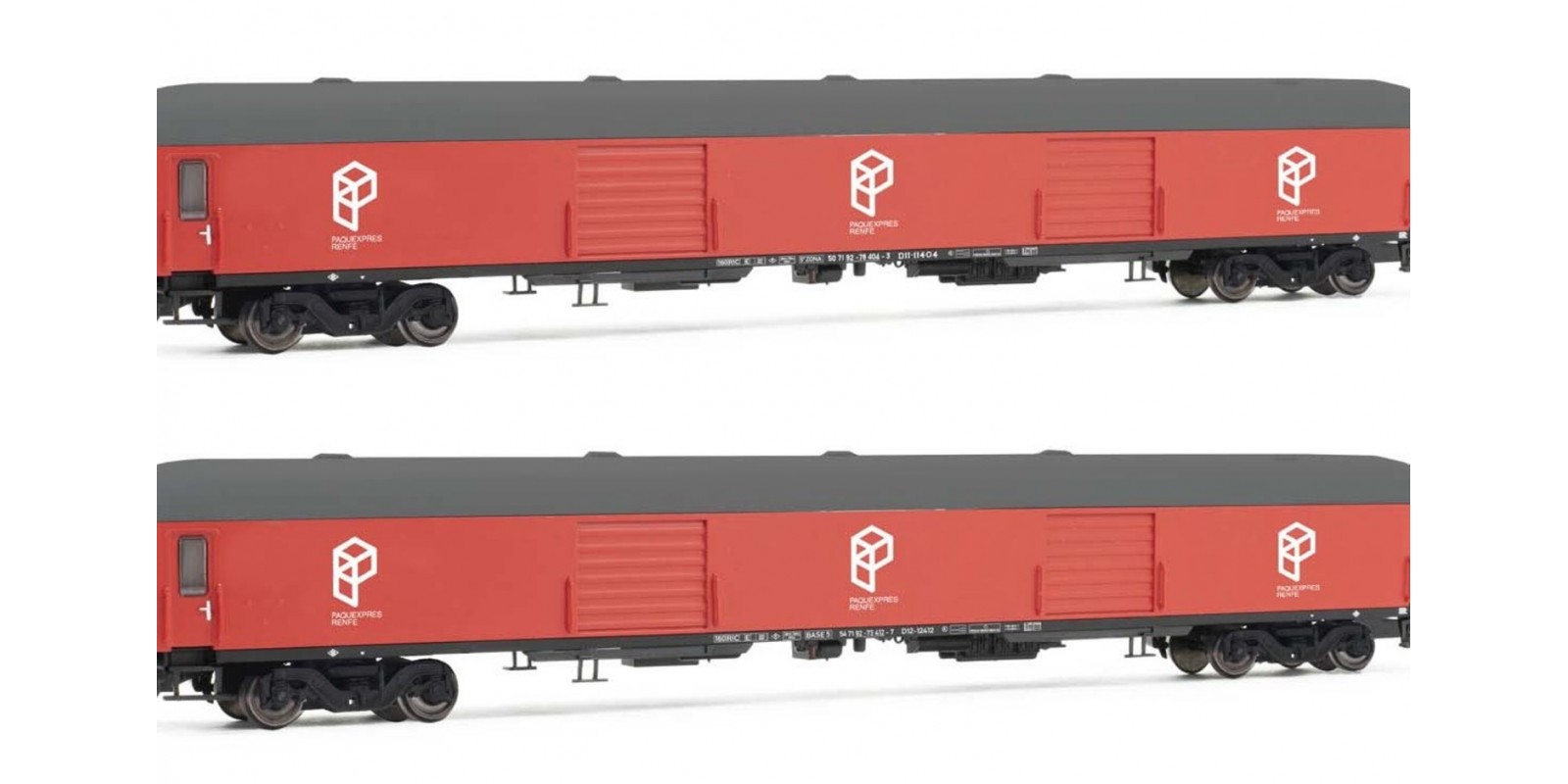 ET4001 Paquexpres, 2-unit pack luggage van DD-8100, red livery, period V