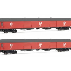 ET4001 Paquexpres, 2-unit pack luggage van DD-8100, red livery, period V