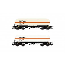 ET6002 RENFE, 2 unit pack  4-axle gas tank wagon type Zags "IVEXA", period V-VI