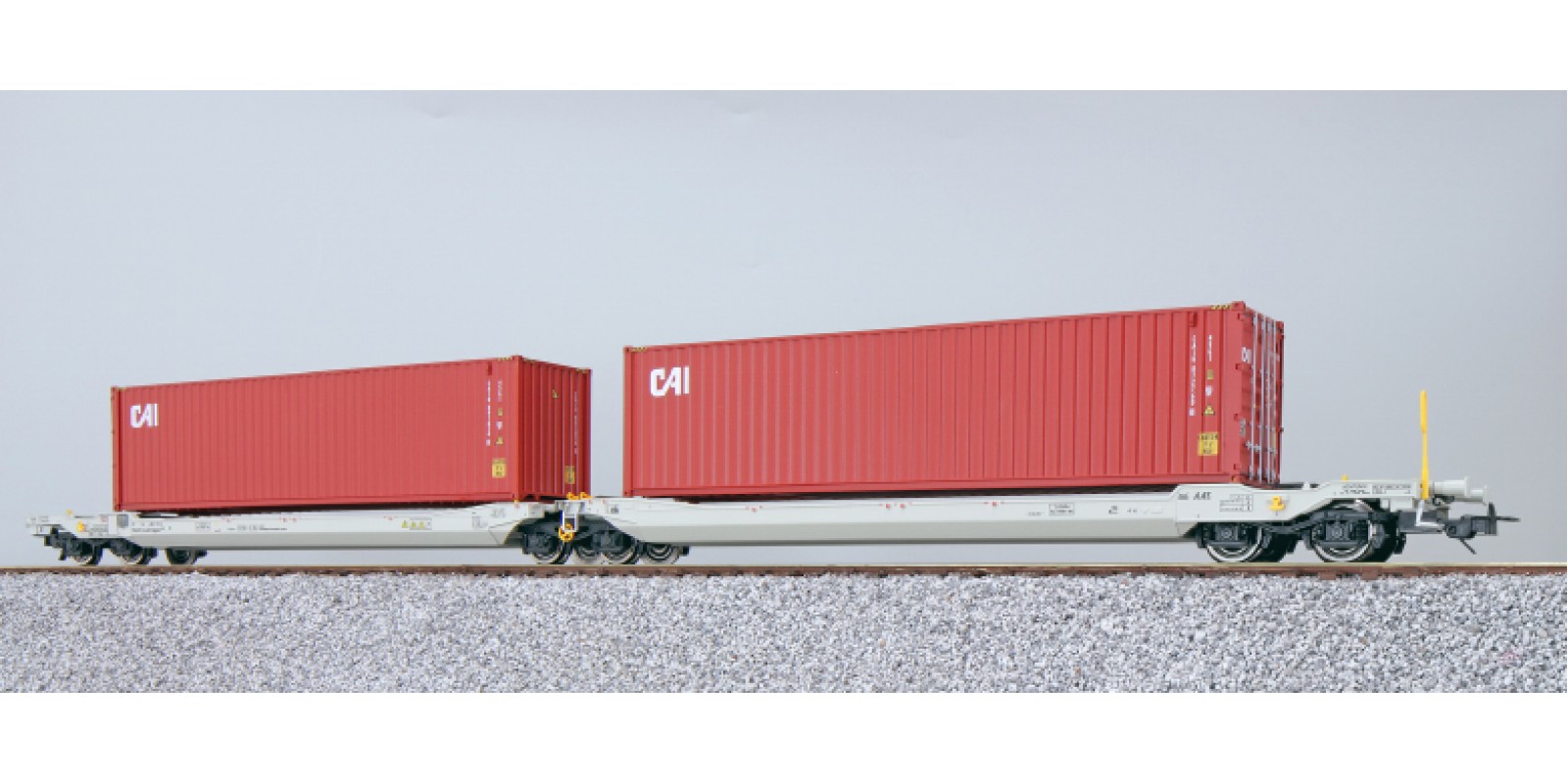 ES36540 - Taschenwagen, Container CAIU 881834 + CAIU 872760, DC