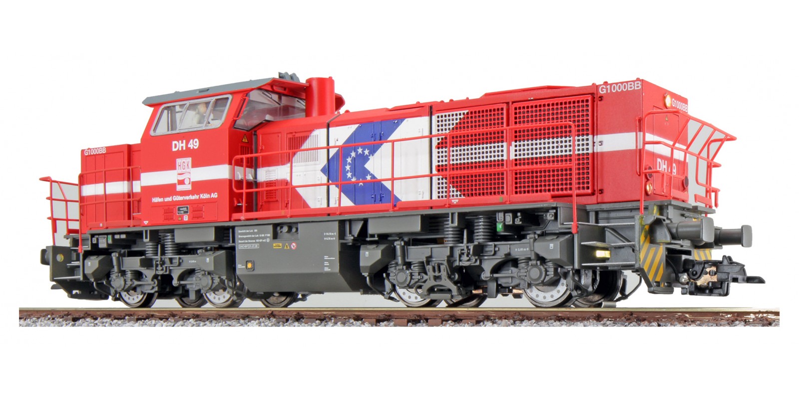 ES31302 Gauge H0 Diesel locomotive G1000 of the HGK, epoch VI, Sound