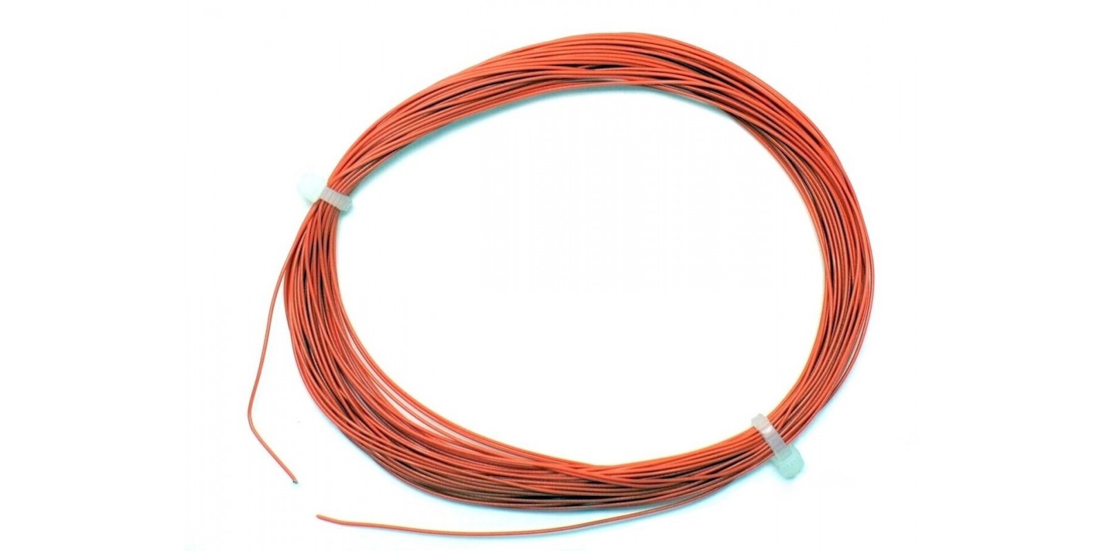 ES51944 Super thin cable, 0.5mm diameter, AWG36, 10m bundle, orange colour