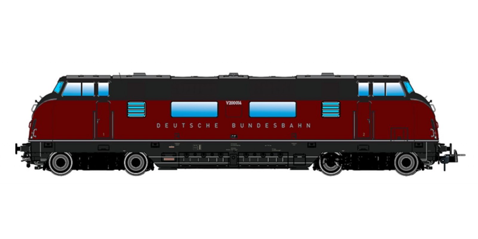 ES31339 Diesel locomotive V200 014, DB, Ep.III, DC+AC sound
