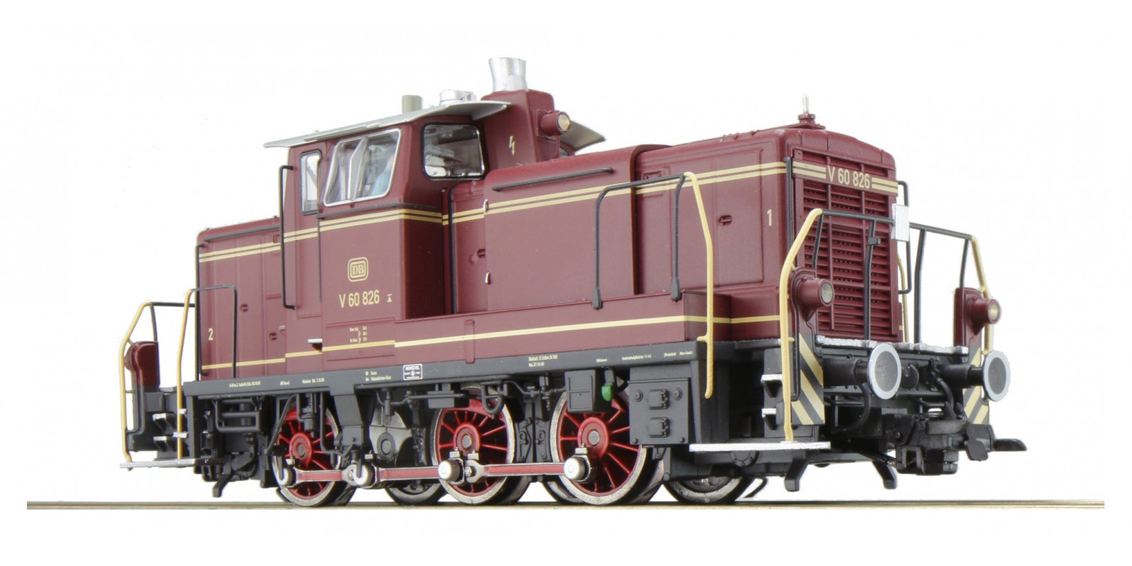 ES31740 Gauge H0 Diesel locomotive V60 of the DB, era III with sound+smoke, DC/AC