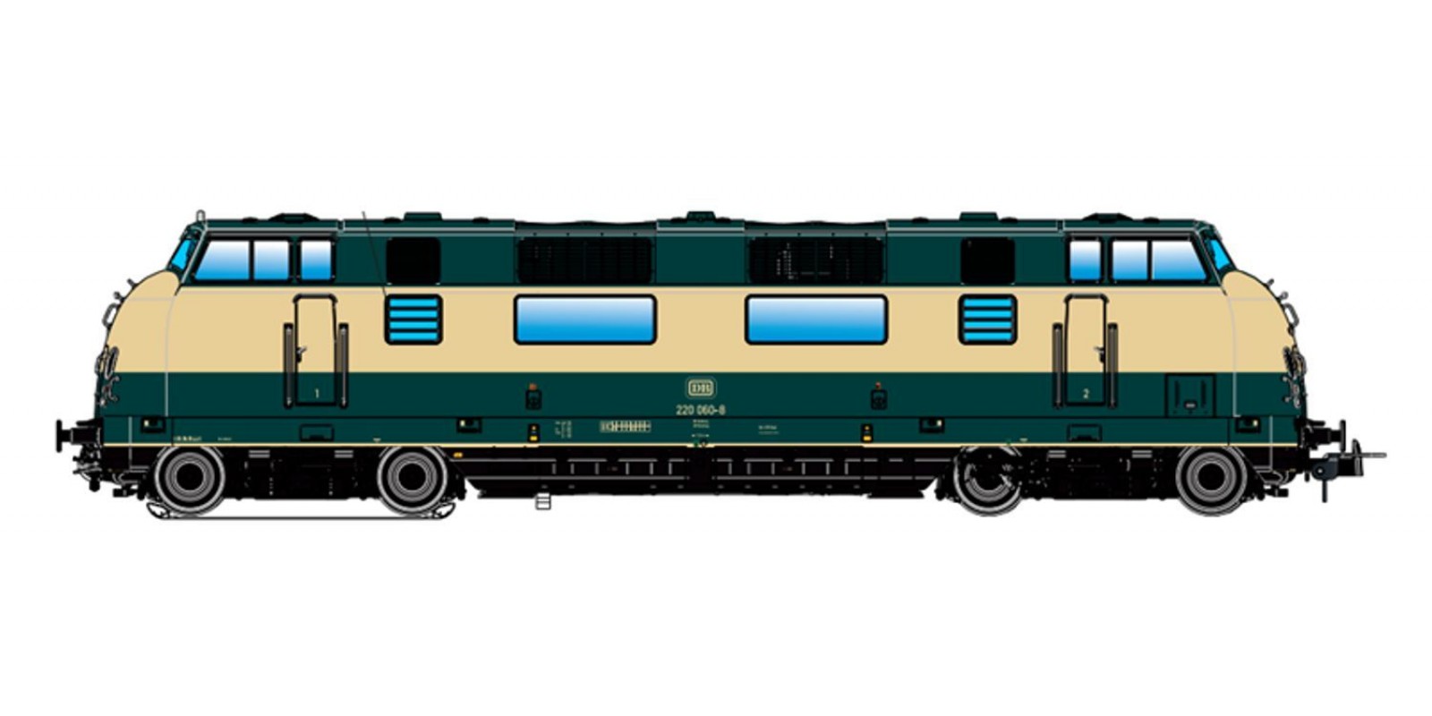 ES31751 Diesel locomotive 220 060, DB, Ep.IV, DC+AC sound