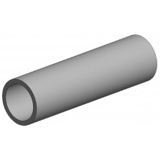 FA500224 White polystyrene round tube, diameter 3.20 mm - 1/8