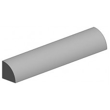 FA500246 Polystyrene quarter round tube, diameter 0.75 mm,