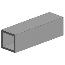 FA500253  White polystyrene square tube, 4.80 mm edge length