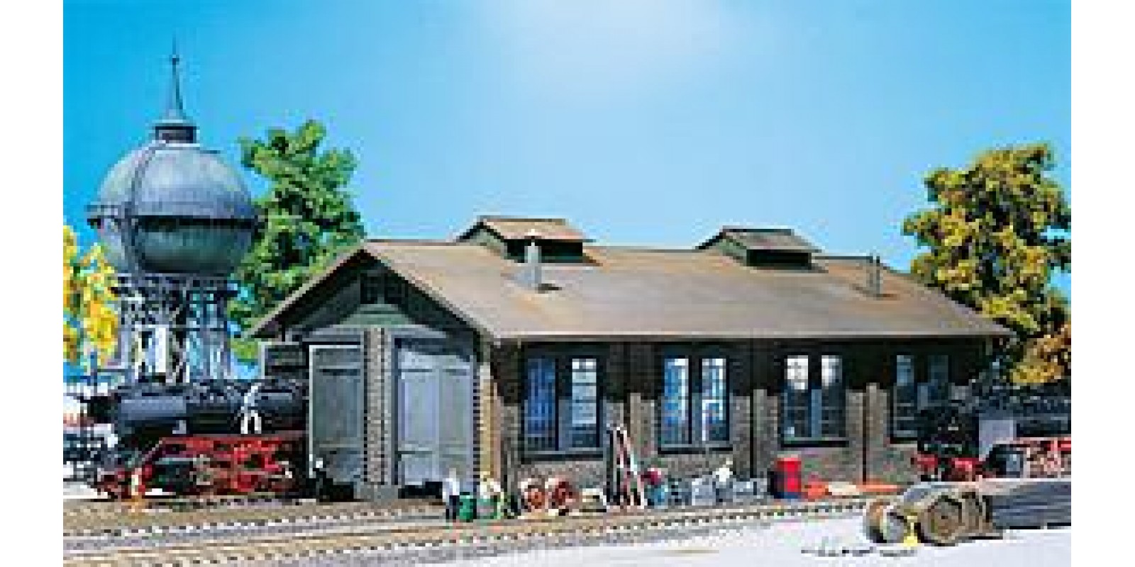 Fa120165 	 Two-stall engine shed