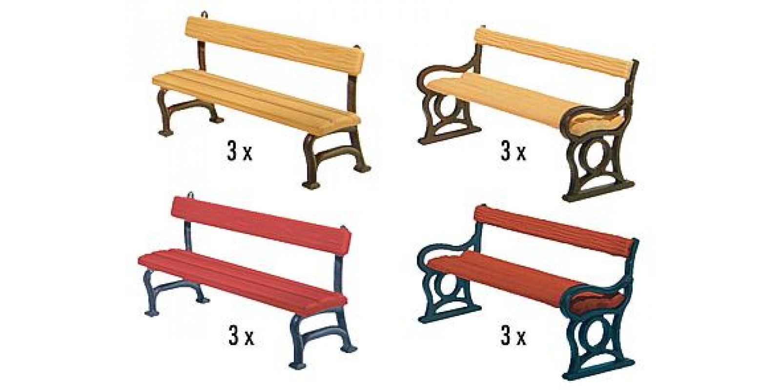 Fa180443 	 12 Park benches