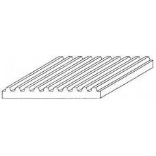 FA504524 White polystyrene plate roof grooved, spacing 12.7