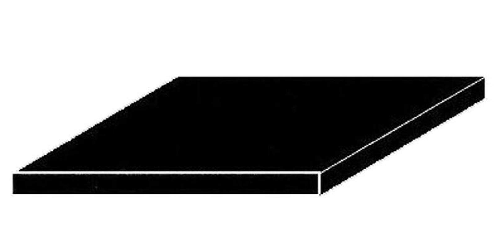 FA509511 Black polystyrene sheets, 0.05