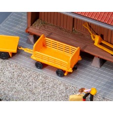 FA180991 2 Baggage trolleys, orange