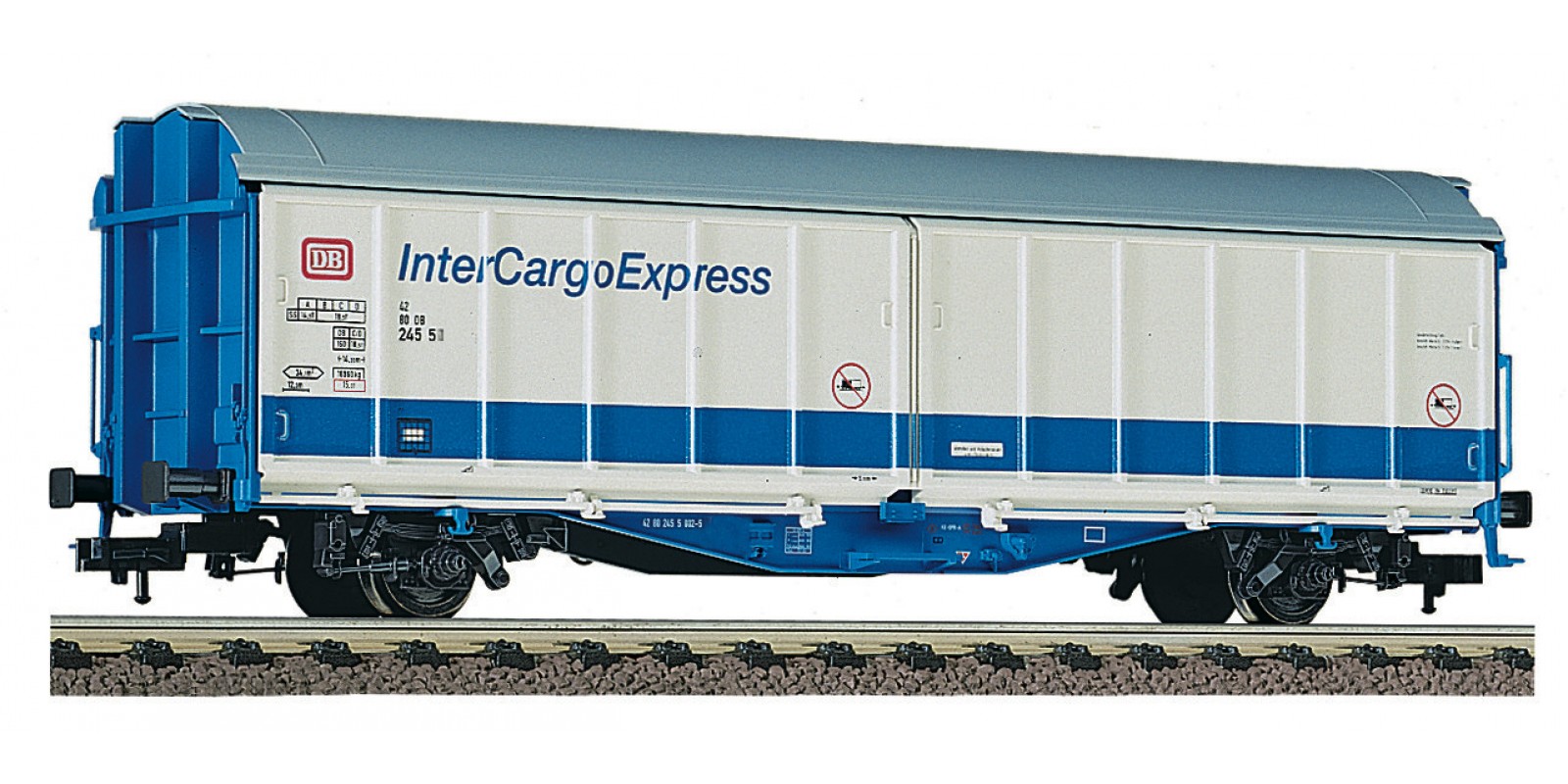 FL537202 - Sliding wall boxcar "InterCargoExpress" type Hbillns 303, DB AG
