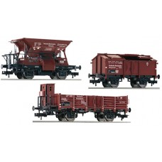 FL550504 - 3 piece set: goods wagons that matches the E 69 05 (item number 430002), DRB
