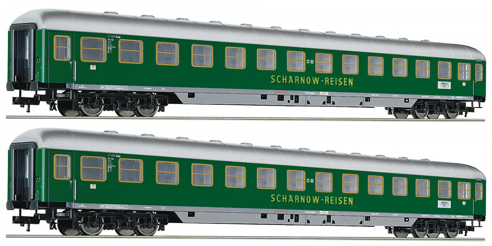 FL560202 - 2-pc. set: 2nd class couchette coach type Bc4üm SCHARNOW-REISEN, DB
