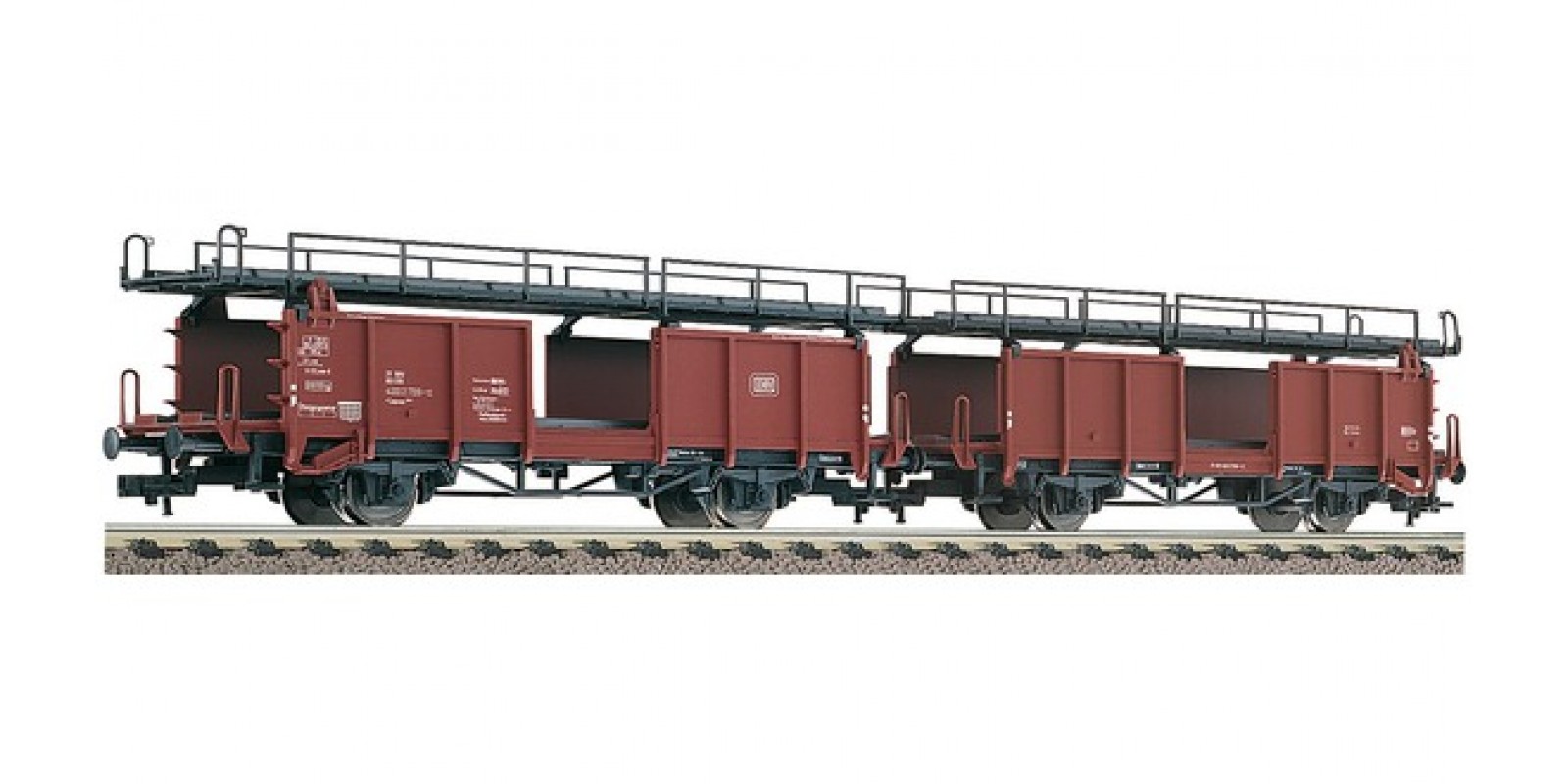 FL522401 - Two double decker car carryier wagons type Laaes 541, DB