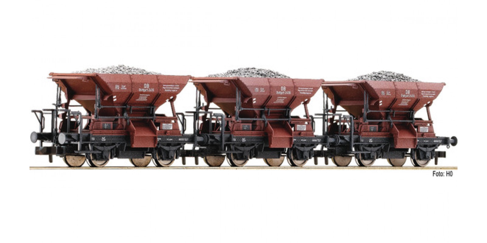 FL822705 - 3 piece set ballast wagons type Talbot, DB