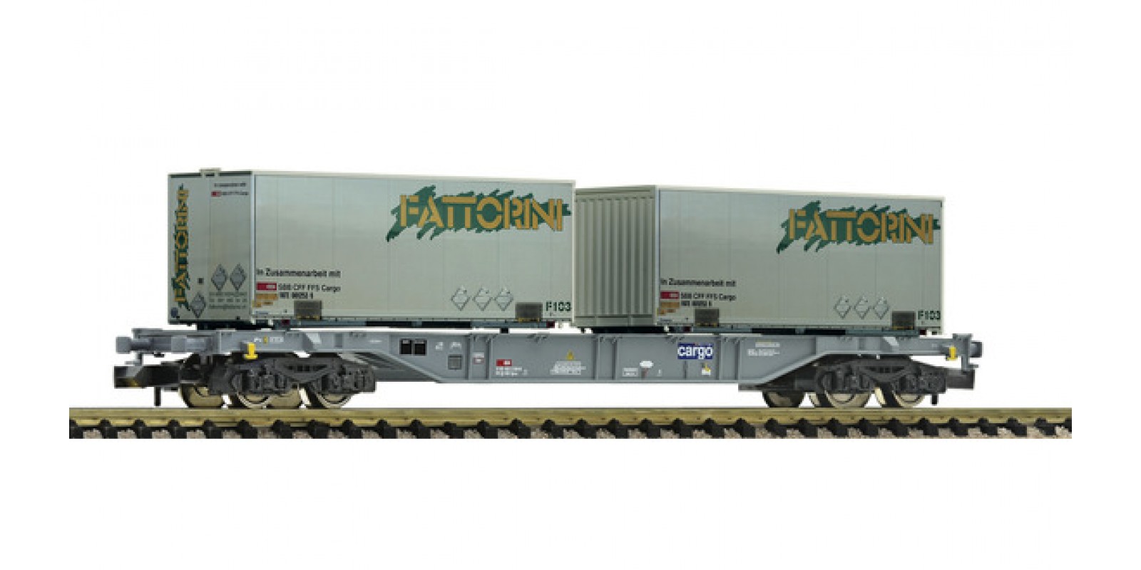 FL865242 - Container carrier wagon type Sgns "FATTORINI", SBB (Cargo)