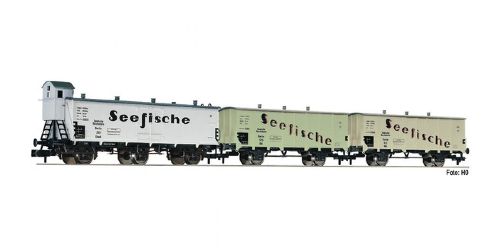 FL881810 - 3 piece set goods wagons "Seefische", DRG