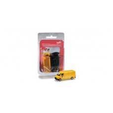 HR012577 	Herpa MiniKit: Mercedes-Benz Sprinter box "Post", yellow